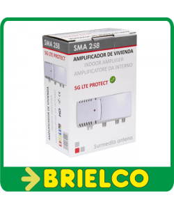 AMPLIFICADOR ANTENA TDT INTERIOR 2 SALIDAS 88-694MHZ GANANCIA 30DB 5G LTE BD10647