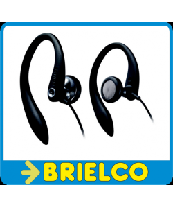 AURICULARES PHILIPS GANCHO FLEXIBLE ERGONOMICO OREJA IMPEDANCIA 16 OHMIOS 1,2M BD9348 - 