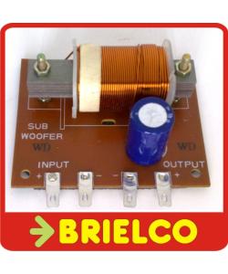 FILTRO CROSSOVER 1 VIA FC 120HZ CAJA ACUSTICA GRAVES WOOFER 100W RMS 8OH BD7380