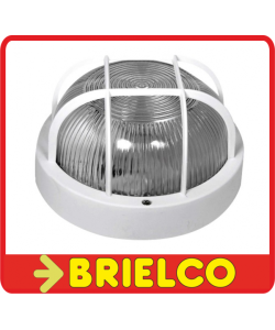 PLAFON CIRCULAR CRISTAL 60W BLANCO 230V PORTALAMPARAS E/27 LUZ TECHO PARED BD650