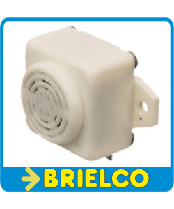 ZUMBADOR TIMBRE ELECTROMAGNETICO SONIDO CHICHARRA 12VDC 75DB 26X26X19.5MM BD3393