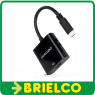 ADAPTADOR CONVERSOR USB TIPO C MACHO A HDMI 4K HEMBRA NEGRO 15CM BD10160 - 