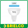 BOMBILLA LAMPARA LED DICROICA GU5.3 7W LUZ BLANCA 5.000K 220V PLASTICO BD5449 - 