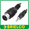 CABLE CONEXION AUDIO DIN 5 PINES MACHO A JACK 3.5MM MACHO 1.5M BD11699 - 