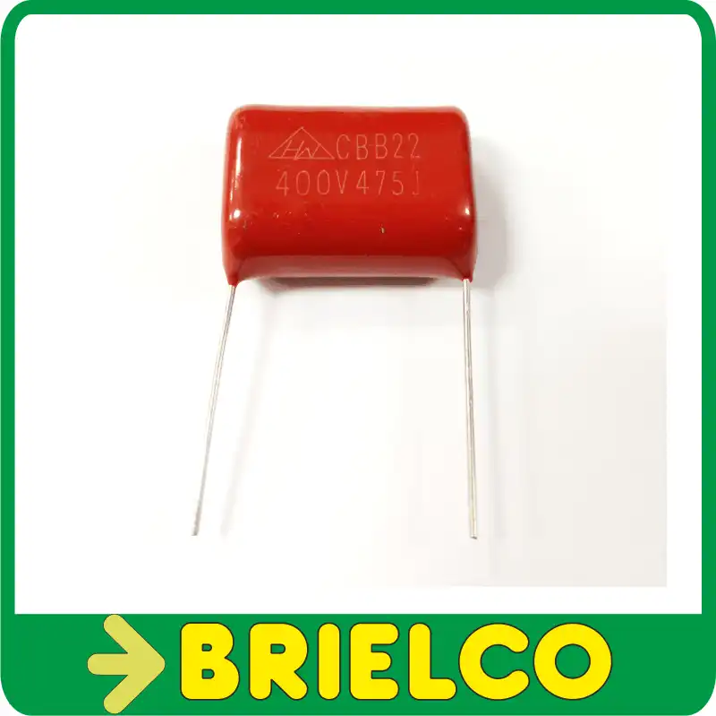 CONDENSADOR NO POLARIZADO 475J 4.7MF 4.7UF 400V R25MM BD11753