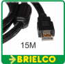 CONEXION CABLE AUDIO VIDEO HDMI MACHO A HDMI MACHO V1.4 UHD 4K 15M NYLON BD8061 - 