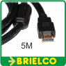 CONEXION CABLE AUDIO VIDEO HDMI MACHO A HDMI MACHO V1.4 UHD 4K 5M NYLON BD8049 - 