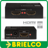 DISTRIBUIDOR AMPLIFICADOR HDMI AV 1 ENTRADA 2 SALIDAS CONECTORES DORADOS BD3905 - 