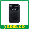 RADIO ANALOGICA PORTATIL ALTAVOZ AM FM NEGRO SANYO 90X60X20MM BD5474 - 