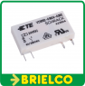 RELE ELECTROMAGNETICO MINIATURA VERTICAL SCHRACK 24VDC 6A SPST-NO 4PINES PCB BD11497 - 