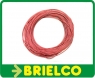 CABLE CONEXION SILICONA PARA ALTA TEMPERATURA 0.5MM SECCION 2MM DIAMETRO FUNDA ROJA - 