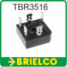 TBR3516 PUENTE RECTIFICADOR TRIFASICO 1600V 35A TERMINALES FASTON 6.35MM BD11218 - 