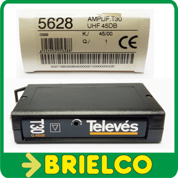 Televes Amplificador Antena TV/Satélite 2 Salidas 20 dB