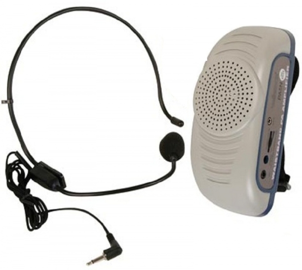 Amplificador de voz Bluetooth de 20 W, micrófono inalámbrico para  profesores, amplificador de voz impermeable portátil para enseñanza, habla,  aula