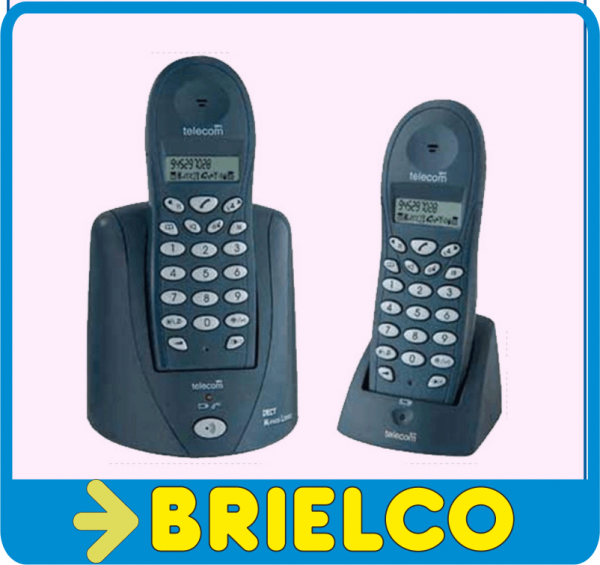 TELEFONO INALAMBRICO DUAL TELECOM 7115 NEGRO MANOS LIBRES